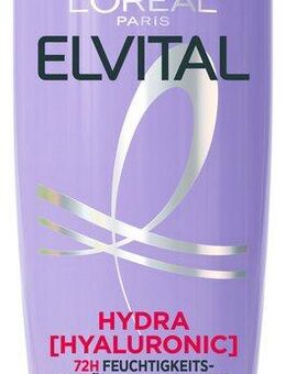 L'ORÉAL PARIS Haarshampoo L'Oréal Paris Elvital Hydra [Hyaluronic] Shampoo, Packung, 6-tlg., Hyaluronsäure für trockenes Haar, spendet 72h lang Feuchtigkeit.