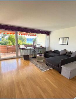 Seesicht Pur, schicke und möblierte 1 Zi.-Wohnung, ca. 100 Meter vom Seeufer entfernt ! - Sipplingen