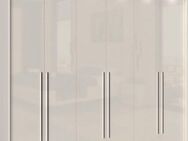 Places of Style Kleiderschrank Piano, inklusive Rahmen und Beleuchtung, soft-close-Funktion (viele Breiten zur Auswahl, 226cm hoch) beige oder weiß, UV lackiert, Hochglanzfronten, FSC-zertifiziert