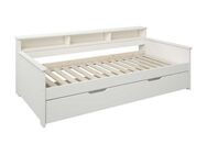 Home affaire Jugendbett KERO, Daybed, Stauraumbett, platzsparend, Stauraum, 90x200cm, zertifiziertes Massivholz, mit Ablagefächern, Schublade optional