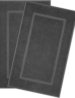 HAMMETEX Badematte Hotelmatte, Duschvorleger, Höhe 5 mm, rutschhemmend beschichtet, beidseitig nutzbar, Baumwolle, rechteckig, 2-teiliges Set, einfarbig, 100% Baumwolle