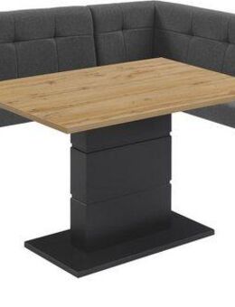 OTTO home Eckbankgruppe Geranie, Sitzgruppe, Eckbank links und rechts montierbar, (Set, 4-tlg., Gruppe bestehend aus Eckbank, Esstisch 120 cm, zwei Freischwinger)