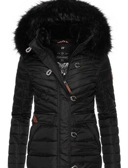 Navahoo Winterjacke Wisteriaa Warm gefütterte Steppjacke mit Kunstfell-Kapuze