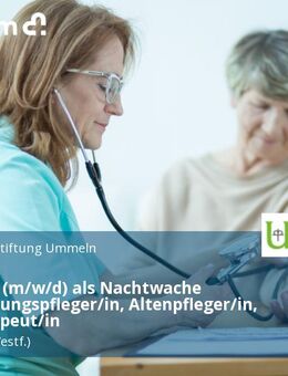 Fachkraft (m/w/d) als Nachtwache Heilerziehungspfleger/in, Altenpfleger/in, Ergotherapeut/in - Werther (Westfalen)