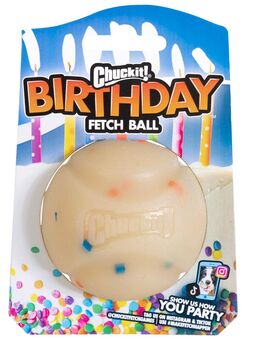 Chuckit! Birthday Fetch Ball - Sparset: 3 Stück, Ø 6,5 cm