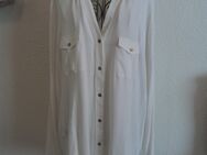 Shirt Bluse Longbluse Kragenlos weiß Gr. 48 ungetragen - Greifswald