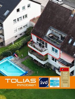 Kleine Hausgemeinschaft, großes Wohngefühl - 3,5 Zimmer mit Balkon, Pool und Blick ins Grüne! - Stuttgart