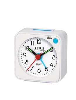 FILIUS zeitdesign Quarzwecker Wecker, Reisewecker, Schlafzimmer, Leuchtzeiger,schleichende Sekunde