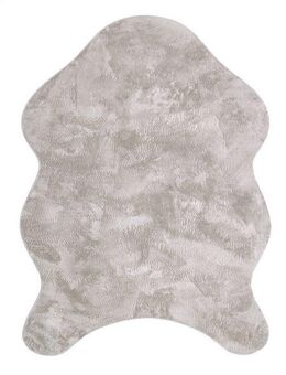 Paco Home Fellteppich Pelt 640, fellförmig, Höhe: 16 mm, Kunstfell, Uni Farben, sehr weicher Flor