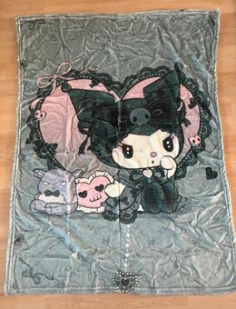NEU Sanrio Kuromi Kitten Kuscheldecke 75x100cm Flanell Decke Hello Kitty Friend - Magdeburg
