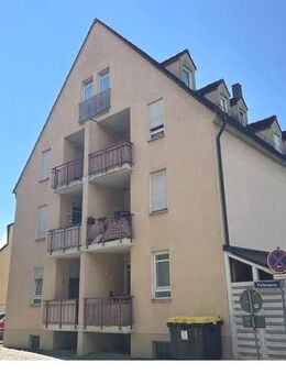 Gepflegte 2 Zimmer-Stadtwohnung mit zwei Balkone und Kellerraum, Lage: 1. Obergeschoss, frei ab 1.2.2026 - Haßfurt