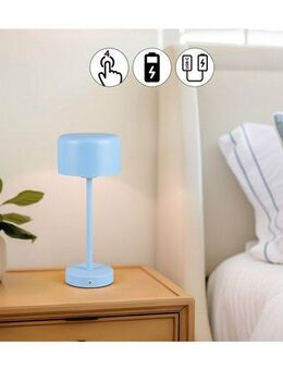 my home LED Tischleuchte Abelke, Tischlampe Kinderzimmer mit USB-C Ladekabel, Touch-Sensor, Dimmfunktion, LED fest integriert, Warmweiß, dimmbar, Höhe 30cm, Kinder Lampe warmweiß Leselampe, Akkuleuchte, Akku