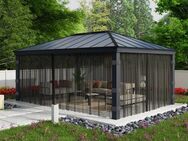 Palram - Canopia Pavillonseitenteil Dallas Garden Gazebo Netting Set, 533x212 cm, mit Reißverschluß und Clips
