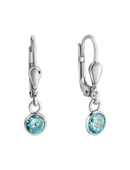 Vivance Paar Ohrhänger 925-Sterling Silber rhodiniert Zirkonia