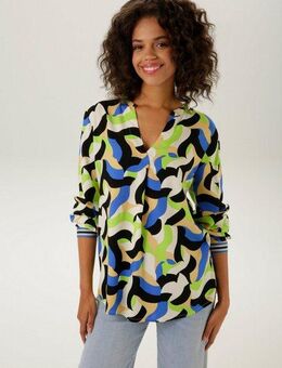 Aniston CASUAL Schlupfbluse mit trendfarbenen, graphischen Druck