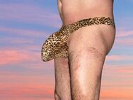 Herren Leopard Erotik Tanga Riesiger Schwanz, Gr. XL - Erlangen