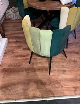 4 Set Esszimmerstühle aus Samt - Trappenkamp