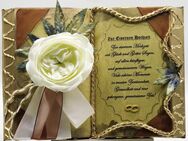 Wunderschönes,handgefertigtes Deko-Buch zur Eisernen Hochzeit (65. Hochzeitstag) - Pressath