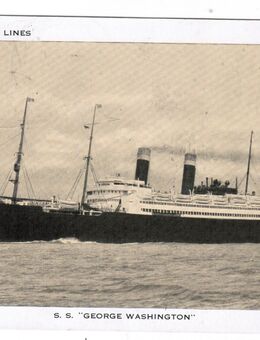 S.S. George Washington Ansichtskarte T106a - Sinsheim