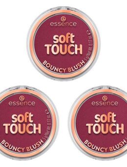 Essence Rouge soft TOUCH BOUNCY BLUSH, 3-tlg., 3-tlg., mittlere Deckkraft, langanhaltend, mattierend, alle Hauttypen