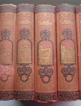 Schillers Werke in 12 Bänden, Cotta'sche Buchhandlung 1875, Einleitungen von Karl Goedeke, 5 Bücher zus. 9,- - Flensburg