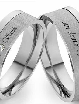Eheringe Titan Trauringe T002 Außengravur - Aholming