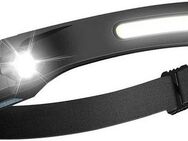 Denver LED Stirnlampe SSH-50, integrierter Akku und Sensor, COB-Licht und XPE-LED-Licht
