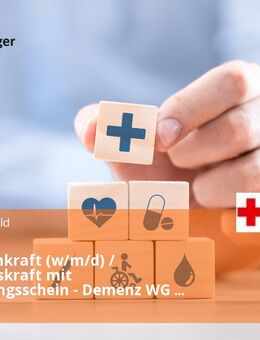 Pflegefachkraft (w/m/d) / Pflegehilfskraft mit Behandlungsschein - Demenz WG Teilzeit - Bünde