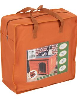 Hundehütte Woody Flachdach - Isolierung für Größe S-M: B 75 x T 48 x H 43 cm