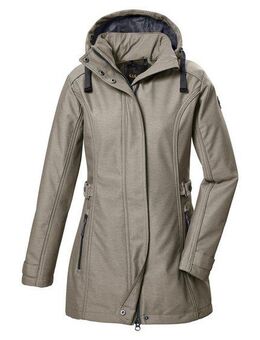 G.I.G.A. DX by killtec Softshellparka GW 22 WMN SFTSHLL PRK Softshell Parka, 8.000 mm wasserdicht, atmungsaktiv, abzippbare Kapuze