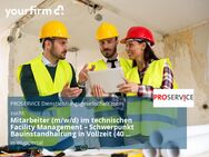 Mitarbeiter (m/w/d) im technischen Facility Management – Schwerpunkt Bauinstandhaltung in Vollzeit (40 Wochenstunden) - Wuppertal