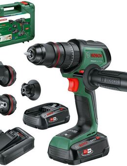 Bosch Home & Garden Akku-Schlagbohrmaschine »AdvancedImpact 18V-80 QuickSnap«, Inkl. 2x Akku 2,5Ah, mit Aufsätze