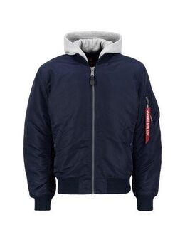 Alpha Industries Bomberjacke MA-1 Zip Hood Back EMB