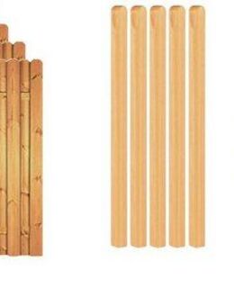 Tetzner & Jentzsch Bohlenzaun Los Angeles 2, (Set), 4 Elemente, LxH: 765x180 cm