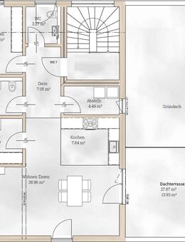 herrliche Dachterasse 3-Zi Penthouse in ruhiger Wohnlage von Kehl in ökologischer Bauweise - Kehl