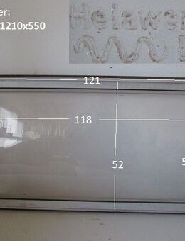 Wohnwagenfenster HelawerkSB D467 ca 121 x 55 bzw 118 x 52, klar, gebraucht - Schotten Zentrum