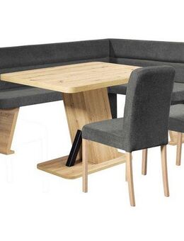 Home affaire Eckbankgruppe Laros Sitzgruppe, Eckbank, Stühle, Tisch, (Set, 4tlg Set), perfekt für Küche, Esszimmer, Wohnzimmer, Bestseller