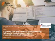 Ingenieur (Bachelor/Master of Engineering) Elektronik, Nachrichten-, Elektro-, Informationstechnik (m/w/d) mit Erfahrung bzw. Interesse im Bereich Kommunikationstechnik - Karlsruhe