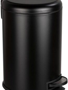 WENKO Mülleimer Modell Leman Easy Close, Abfalleimer mit Tretfunktion & Absenkautomatik, Industrial Style, 20 L