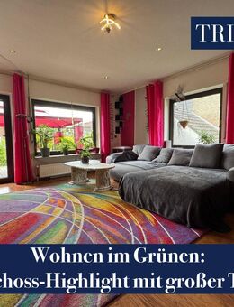 Wohnen im Grünen: Erdgeschoss-Highlight mit großer Terrasse - Bielefeld