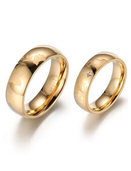 Firetti Partnerring Schmuck Geschenk "LIEBE" Earth, mit oder ohne Zirkonia (synth)