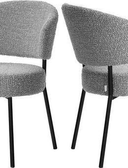 LeGer Home by Lena Gercke Esszimmerstuhl Sölve, TOPSELLER!, OTTOs Choice (Set, 2 St), Boucle Bezugsstoff, Metallgestell, Sitztiefe 48 cm