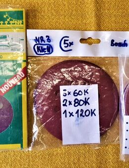 Schleifpapier Schleifscheiben 125 mm Ø Löcher + Kletthaftung - Leverkusen
