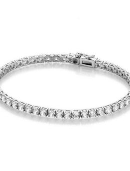 GIORGIO MARTELLO MILANO Tennisarmband Tennisarmband mit Zirkonia Steinen, Silber 925