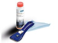 Xavax Kochfeldreiniger Set, 3-teilig, Reiniger, Schaber, Mikrofasertuch Küchenreiniger