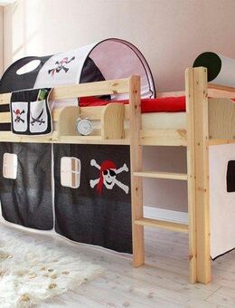 Ticaa Hochbett Malte mit Rollrost und in verschiedenen Ausführungen wahlweise mit Matratze