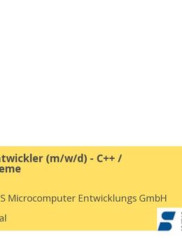Softwareentwickler (m/w/d) - C++ / Kassensysteme - Wuppertal