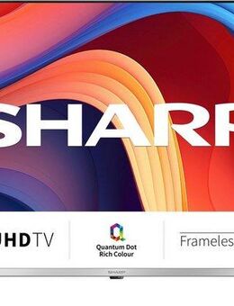 Sharp 4T-C43GPx QLED-Fernseher (108 cm/43 Zoll, 4K Ultra HD, Google TV, Smart-TV, Quantum Dot, QLED, Dolby Atmos, Dolby Vision, HDMI 2.1 mit eARC)