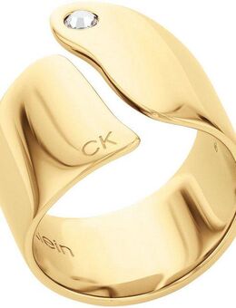 Calvin Klein Fingerring CK CHERISHED, 35000663C,D, 35000664C,D, mit Glasstein