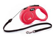 flexi New Classic Seil-Leine S rot,